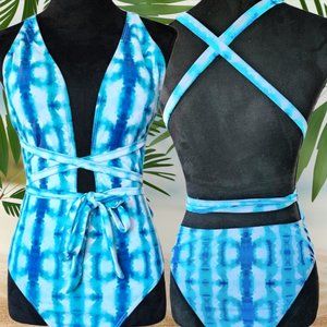 NWOT ZAPATA One Piece High Waist String around Suit Size M